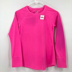 Justice Long Sleeve Tee Pink Girl 14 NEW